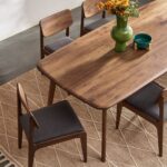 Solid Wood Rattan Dining Chair - Image 3