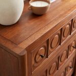 Wooden Artistic Chest of 9 Drawer Furniture - Image 6