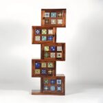Mango Wood Modern Bookshelf