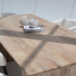 Solana Mango Wood Flat Legs Dining Table - Image 4