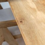 Madeline Oval Dining Table with Slat Flat Legs - Image 6