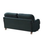 Daphnis Aegean Blue Velvet Sofa, 2-Seater - Image 6