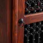 Wooden  Mango Wood Bar Cabinet - Image 8