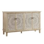 Whitewashed Carved Large Sideboard - Image 9