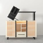 Hand Carved Antique Mango Wood Bar Unit - Image 6