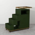 Antique Mango Wood Bar Cart - Image 2