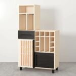 Wooden Artistic Mango Wood Bar Cabinet - Image 9