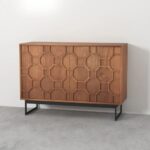 Handcrafted Mango Wood In Sideboard Indian Furniture - Image 3