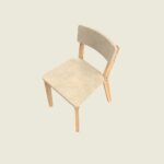 Handcrafted Wooden Modern Cafe Chair - Image 3