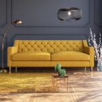 Wooden Artistic 3 Seater Upholstered Sofa - Image 6
