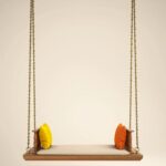 Indian Solid Wood In Pristine White PU with Traditional Silver Finished Brass Chain - Image 2