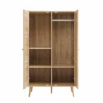 Frances Woven Rattan Compact Double Closet, Natural - Image 4