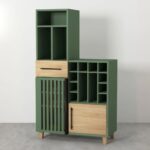 Wooden Artistic Mango Wood Bar Cabinet - Image 8