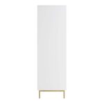 Richmond Ridged Double Closet with Drawer, Matte White - Image 4