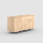 Handcrafted Wooden Artistic Mango Wood In Sideboard - Image 9