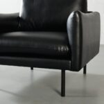 MAPLETON - Black Vegan Leather Chair - Image 8