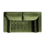 Henrietta 2-Seater Sofa, Moss Green Velvet - Image 7
