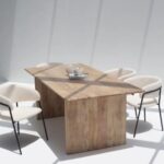 Solana Mango Wood Flat Legs Dining Table - Image 3
