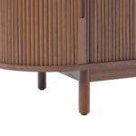Modern Reeded TV Stand with Open Storage - Image 9