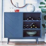 Wooden Bar Cabinet - Milky White - Image 3