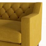 Wooden Artistic 3 Seater Upholstered Sofa - Image 7