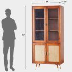 Wooden Bookshelf with Storage Furniture - Image 9