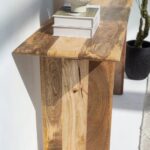 Brielle Mango Wood Console with Wooden Legs - Image 7