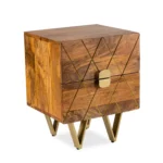 Lille Solid Wood Nightstand Bedside - Image 3