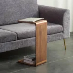 Wooden CurveLine Teak C-Table - Image 2