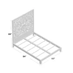 Carved Solid Wood Standard Bed - Image 11