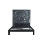 Carved Solid Wood Standard Bed - Image 5