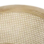 Wooden Rattan Upholstered Armchair (Set of 2) - Image 4