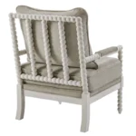 25.5"Accent Chair Wide Chenille with Turned Wood and Solid Frame - Image 7