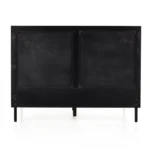 Wooden Cane Wingback Bed - Image 5