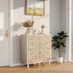 Hand Carved Accent Cabinet - Image 2