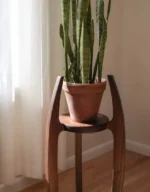 Natural Wood Plant Stand - Image 4