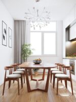 Wooden Furniture Original Solid Wood Dining Table, Set - Image 3