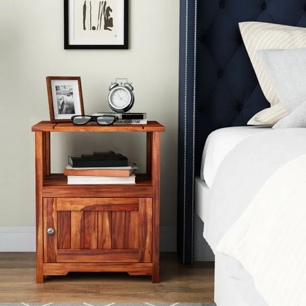 image-6-1.webp Solid Wood Nightstand Bedside - Image 1