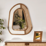 Cane Wooden Mirror