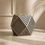 Round or Square Bone Inly Coffee Table - Image 4