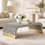 Modern Bone Inly Coffee Table for Living Room - Image 2