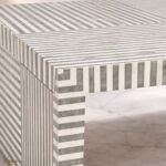 Modern Bone Inly Grey Coffee Table for Living Room - Image 3