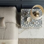 Modern Grey Bone Inlay Bedside Table - Image 5